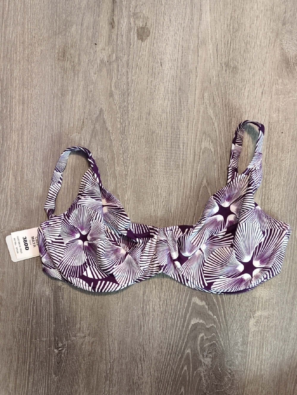 Swim Systems Maya Underwired Bikini Top Size 38DD